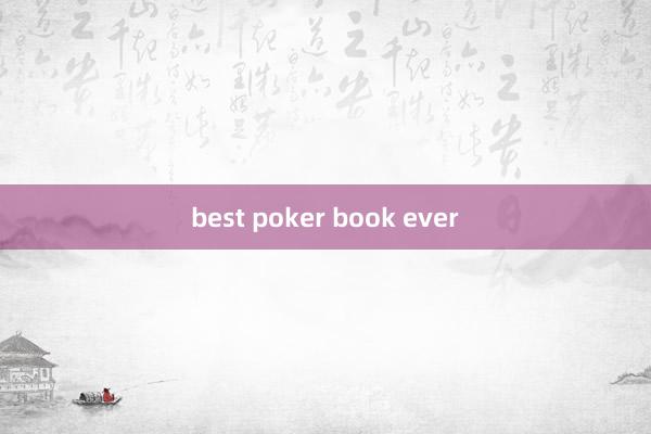 best poker book ever